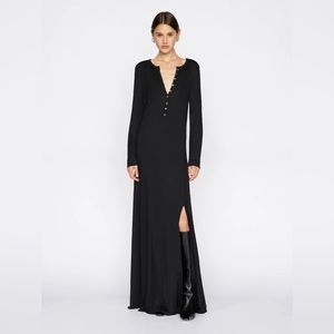 FRAME Henley Maxi Dress (S)